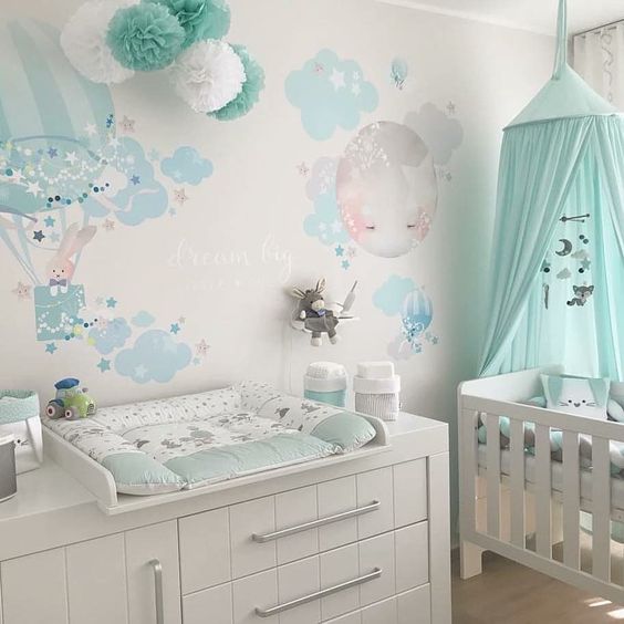 Ideias para a decoração de quarto de bebê