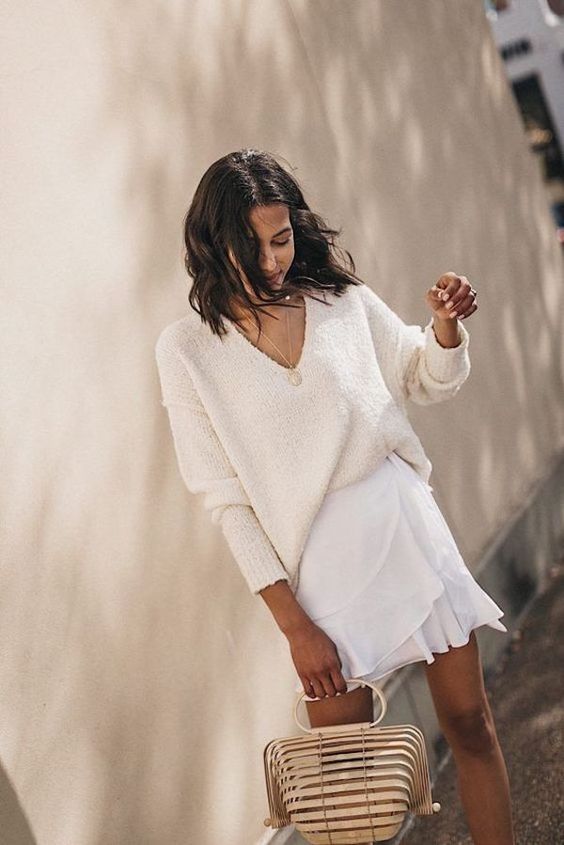 Looks total white Feminino